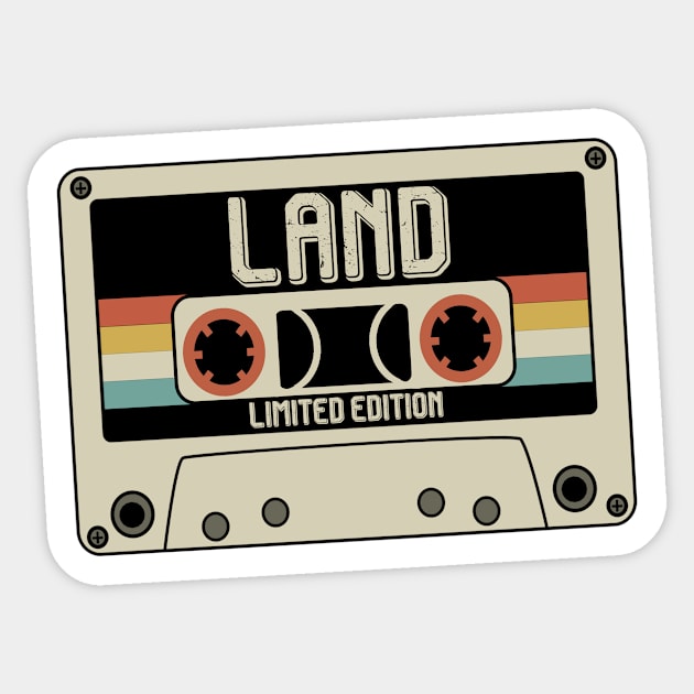 Land Name - Limited Edition - Vintage Style Sticker by Debbie Art